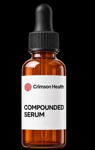 Crimson Health compounded serum dropper bottle
